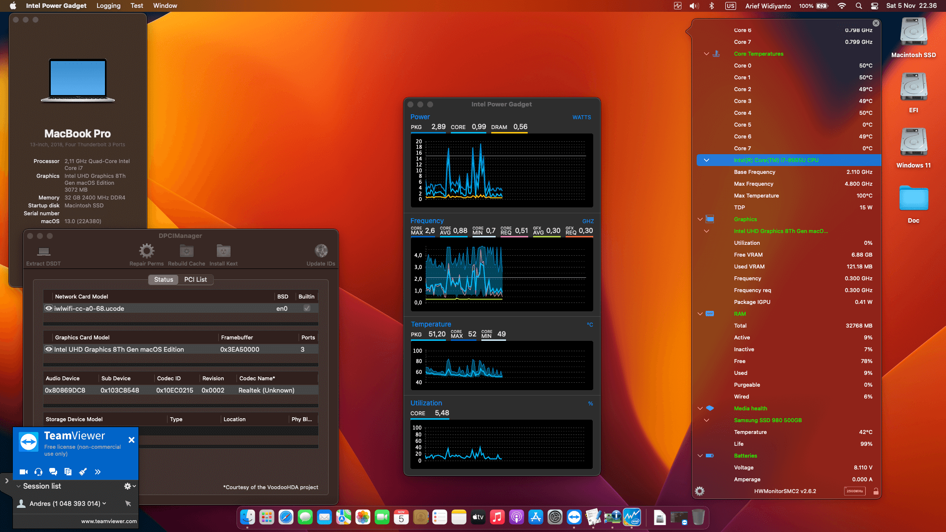 HP Elitebook X360 830 G6 [WhiskeyLake   Intel UHD 620 + I2C]   OpenCore 1
